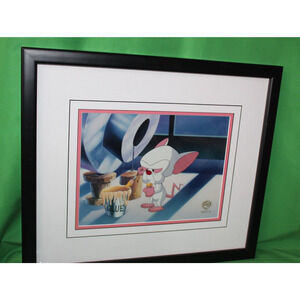 Warner Bros Animaniacs Pinky And The Brain Jockeying For Position Animation Cel